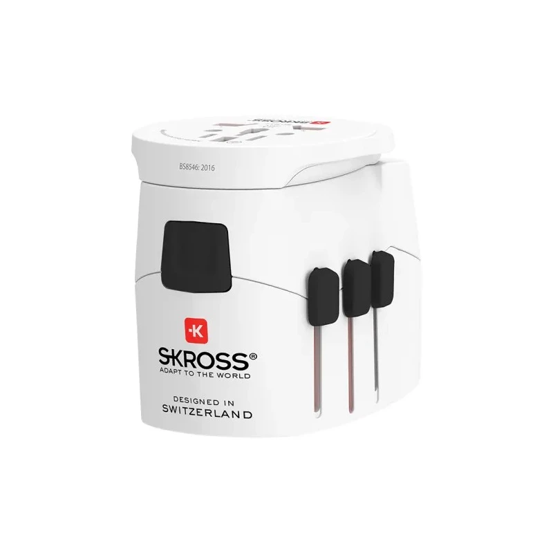 SKROSS Travel Adapter Europe Australia UK China USA USB 6.3A 250V SKR-0080