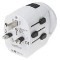 SKROSS Travel Adapter Europe Australia UK China USA USB 6.3A 250V SKR-0080