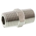 Legris Pneumatic Stainless Steel 316L Straight Hexagon Coupler Pipe Fitting Male 1/4 in x Male 1/4 in 1821 13 13