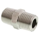 Legris Pneumatic Stainless Steel 316L Straight Hexagon Coupler Pipe Fitting Male 1/4 in x Male 1/4 in 1821 13 13