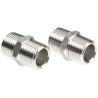 Legris Stainless Steel Pneumatic Fitting Pipe Coupler Straight Hexagon Male 1/2 in x Male 1/2 in 1821 21 21