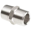 Legris Stainless Steel Pneumatic Fitting Pipe Coupler Straight Hexagon Male 1/2 in x Male 1/2 in 1821 21 21