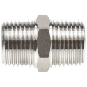 Legris Stainless Steel Pneumatic Fitting Pipe Coupler Straight Hexagon Male 1/2 in x Male 1/2 in 1821 21 21