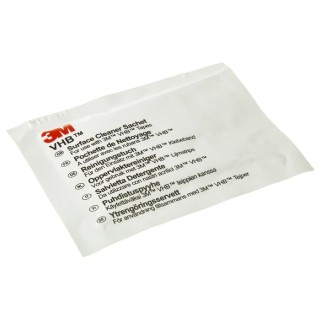 3M VHB Wet Wet Wipes Surface Cleaning White Pack of 100 Single Use Alcohol-Based HCB CLEANER 100/PACK