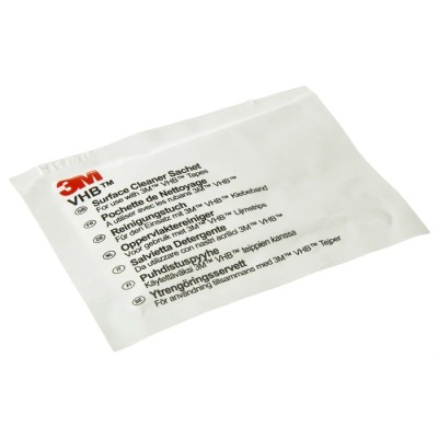 3M VHB Wet Wet Wipes Surface Cleaning White Pack of 100 Single Use Alcohol-Based HCB CLEANER 100/PACK