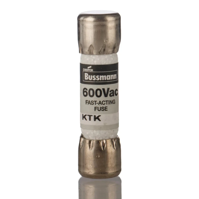 Eaton 2A Fast Acting Melamine Cartridge Fuse, 10 x 38 mm, 600V AC KTK-2
