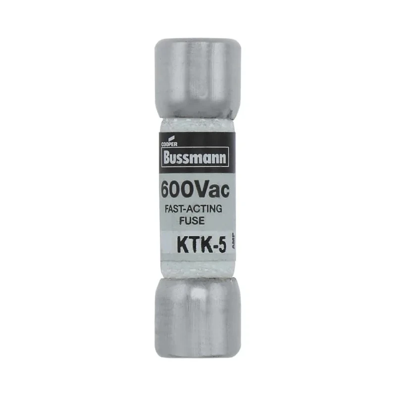 Eaton Cartridge Fuse 5A Fast Acting Melamine Body 10 x 38 mm 600V AC KTK-5