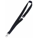 Durable Black Metal Lanyard 440mm Length, 20mm Width, 10 Pieces Per Pack 8137-01