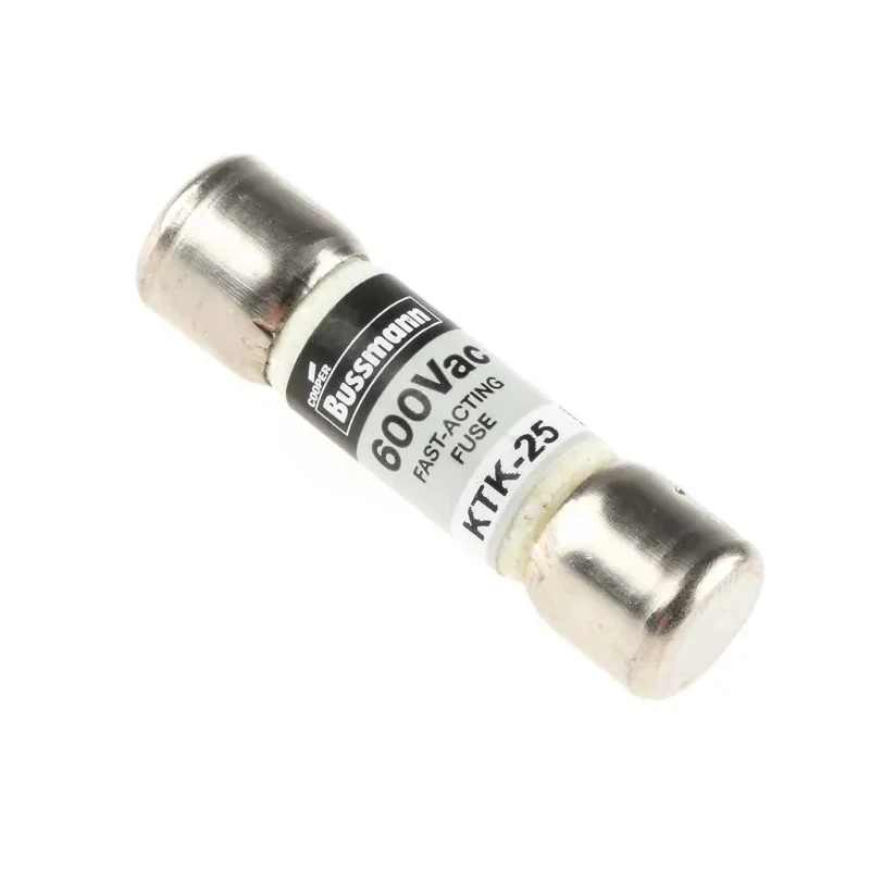 Eaton Melamine Cartridge Fuse 25A Fast Acting 10 x 38 mm 600V AC KTK-25