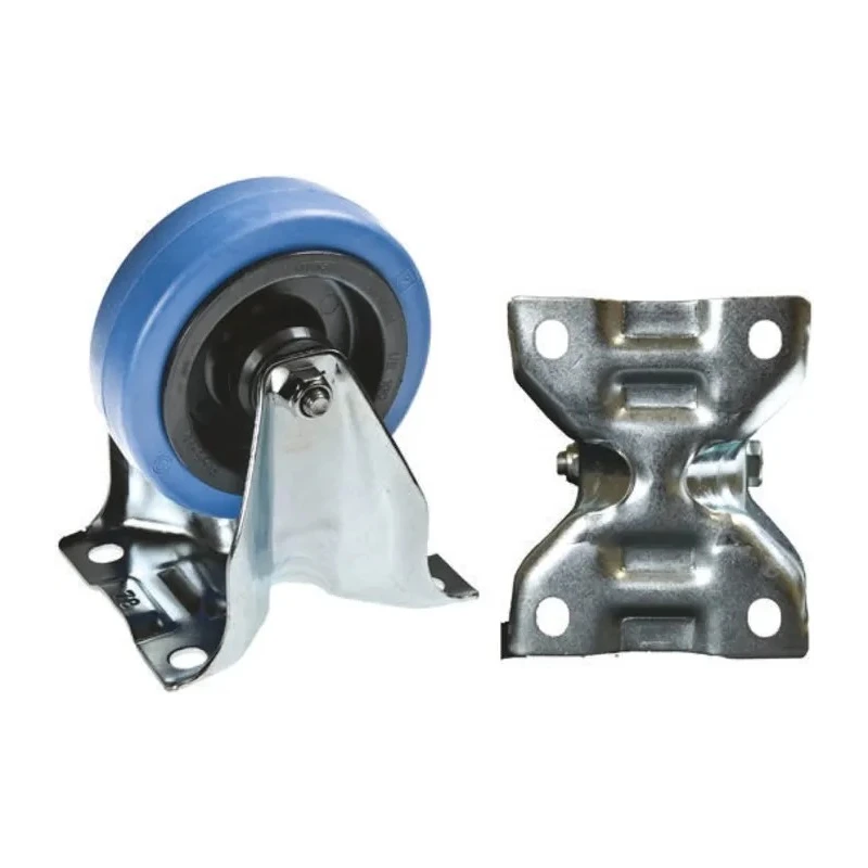 Tente Fixed Castor 250 kg Load Capacity 125 mm Rubber Wheel 161 mm Overall Height 3478UFR125P63