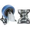 Tente Fixed Castor 250 kg Load Capacity 125 mm Rubber Wheel 161 mm Overall Height 3478UFR125P63