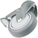 Tente Swivel Castor 100 kg Load Capacity, 100 mm Rubber Wheel, Ball Bearing, Polypropylene Hub 2477PJP100P30-13