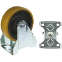 Tente Fixed Castor Heavy Duty Industrial Polyurethane Wheel 200 mm Diameter, 800 kg Load Capacity 4688FTP200P63