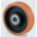 Tente Yellow Polyurethane Trolley Wheel 1000 kg Load Capacity 200mm Diameter 50mm Width FTP200/50X20
