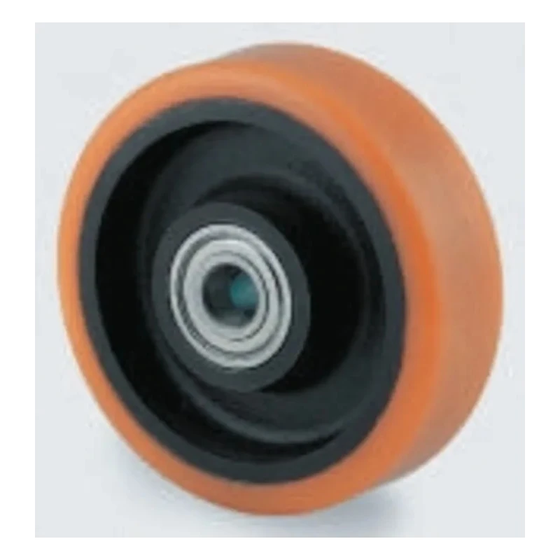 Tente Yellow Polyurethane Trolley Wheel 1000 kg Load Capacity 200mm Diameter 50mm Width FTP200/50X20