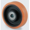 Tente Yellow Polyurethane Trolley Wheel 1000 kg Load Capacity 200mm Diameter 50mm Width FTP200/50X20