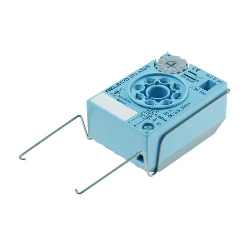Releco Timer Relay CT2-A 11-Contact, 9.5 to 18 V DC Supply, 0.2 to 30 Seconds/Minutes, 1-Function, 3 CO Switch