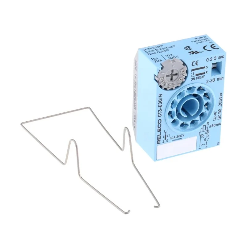 Releco Timer Relay 2-Contact, 9.5 to 275 V dc, 265 V ac, 0.2 to 30 s/min, ON Delay CT3-E