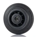 Tente Black Rubber Trolley Wheel 200mm Diameter, 50mm Width, Load Capacity 205kg PVR200/50X20LM58