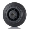 Tente Black Rubber Trolley Wheel 200mm Diameter, 50mm Width, Load Capacity 205kg PVR200/50X20LM58