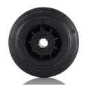 Tente Black Rubber Trolley Wheel 200mm Diameter, 50mm Width, Load Capacity 205kg PVR200/50X20LM58