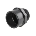 Georg Fischer Plastic Pipe Fitting Adapter Straight 1 to 1/4 in PVC-U Grey 57mm Length 721911709
