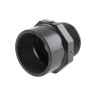 Georg Fischer Plastic Pipe Fitting Adapter Straight 1 to 1/4 in PVC-U Grey 57mm Length 721911709