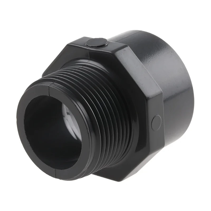 Georg Fischer Plastic Pipe Fitting Adapter Straight 1 to 1/4 in PVC-U Grey 57mm Length 721911709