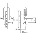 Codelock Stainless Steel Mechanical Stainless Steel Code Lock 500 SS
