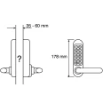 Codelock Stainless Steel Mechanical Stainless Steel Code Lock 500 SS