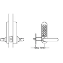 Codelock Stainless Steel Mechanical Stainless Steel Code Lock 500 SS