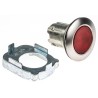 Siemens Red Pilot Light, 30 mm Cutout, Metal Bezel, Flush Mount, IP69K/IP67/IP66, SIRIUS ACT 3SU1061-0JD20-0AA0