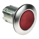 Siemens Red Pilot Light, 30 mm Cutout, Metal Bezel, Flush Mount, IP69K/IP67/IP66, SIRIUS ACT 3SU1061-0JD20-0AA0