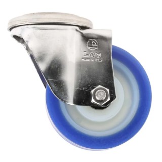 LAG Swivel Castor 250 kg Capacity 100 mm Wheel Polyurethane Stainless Steel Frame 35406 HC