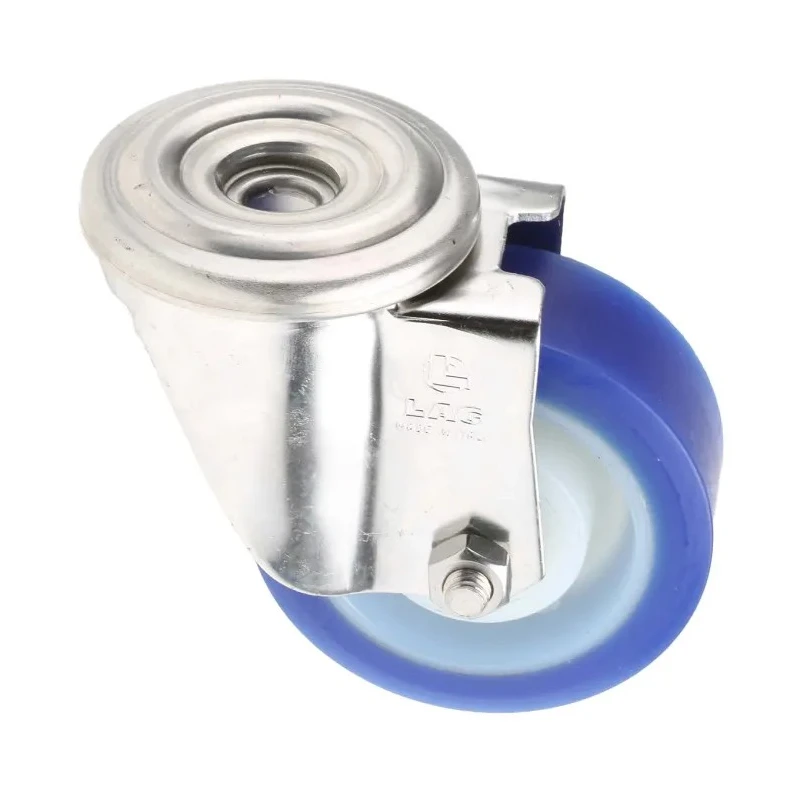 LAG Swivel Castor 250 kg Capacity 100 mm Wheel Polyurethane Stainless Steel Frame 35406 HC