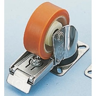 LAG Swivel Castor, 300 kg Load Capacity, 125 mm Polyurethane Wheel, Stainless Steel Frame 20633 FR