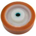 LAG Orange White Polyurethane Trolley Wheel 125mm Diameter 40mm Width 300kg Load Capacity 4562/X