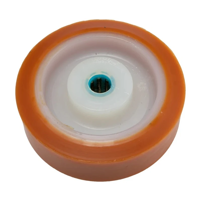 LAG Orange White Polyurethane Trolley Wheel 125mm Diameter 40mm Width 300kg Load Capacity 4562/X