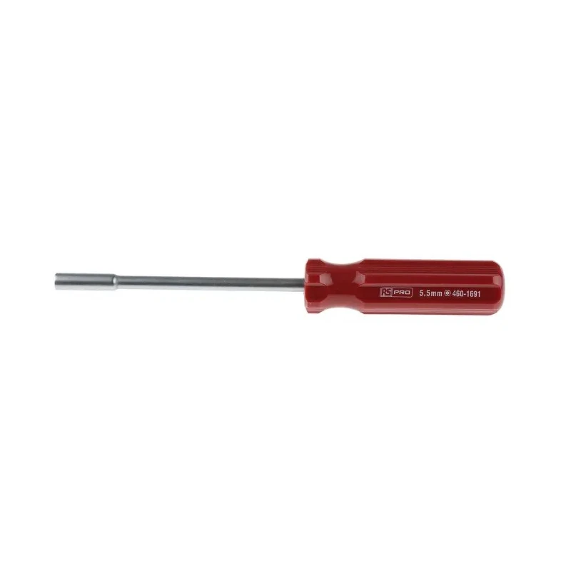 RS PRO Hexagon Nut Driver with 5.5 mm Tip and 125 mm Steel Blade, 226 mm Overall Length 460-1691