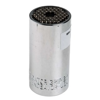 Wiha 3/8 in Square Gripper Socket, 53.5mm Overall Length, Nickel Chrome Plated Alloy Steel 20554