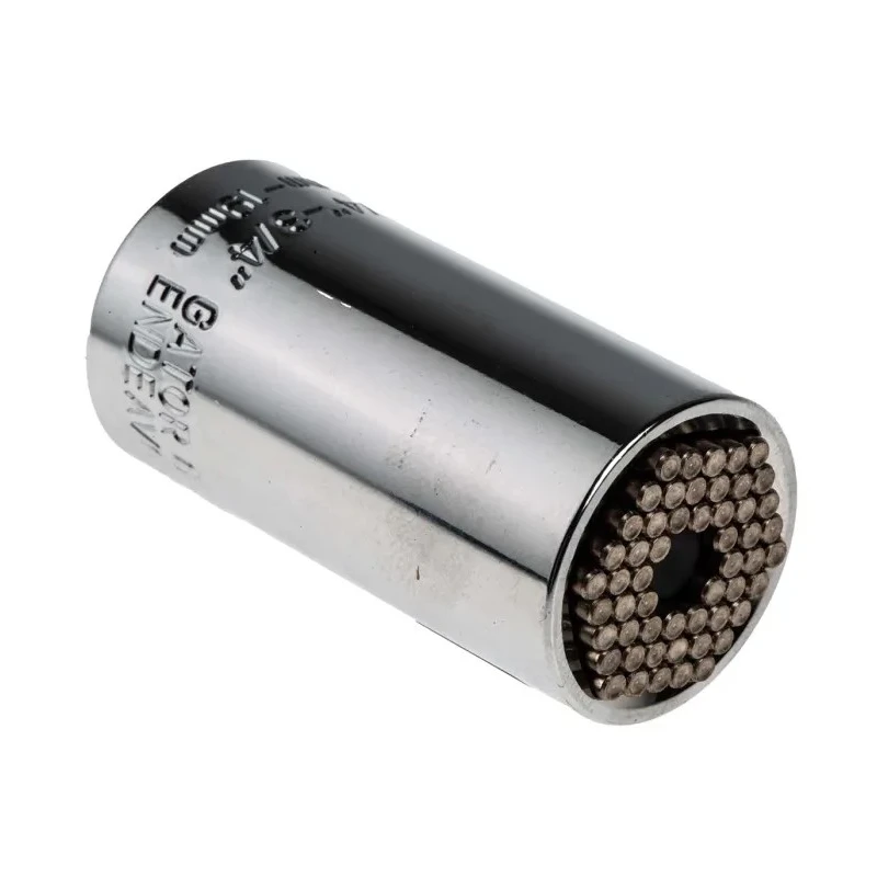 Wiha 3/8 in Square Gripper Socket, 53.5mm Overall Length, Nickel Chrome Plated Alloy Steel 20554