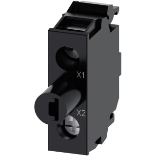 Siemens SIRIUS ACT 3SU14 Series Light Block, 24 V AC/DC, Green LED, Screw Terminal 3SU1401-2BB40-1AA0