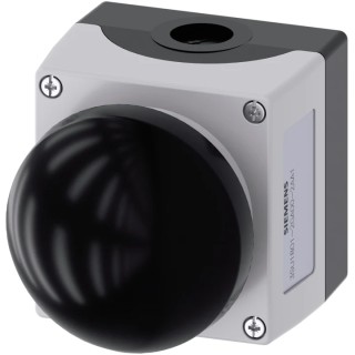 Siemens SIRIUS ACT 3SU18 Series Push Button Complete Unit Panel Mount 22mm Cutout Black SPST IP66 IP67 3SU1801-2GA00-2AA1