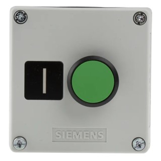 Siemens Push Button Control Station SPST Plastic Green IP67 IP69 IP66 3SU1801-0AB00-2AB1