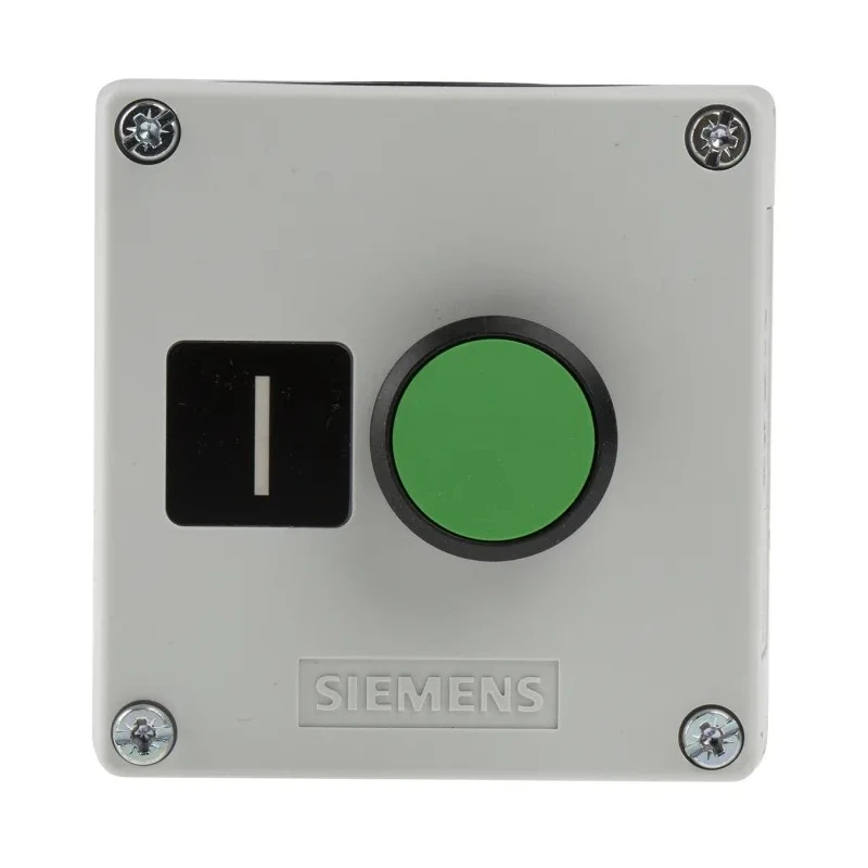 Siemens Push Button Control Station SPST Plastic Green IP67 IP69 IP66 3SU1801-0AB00-2AB1