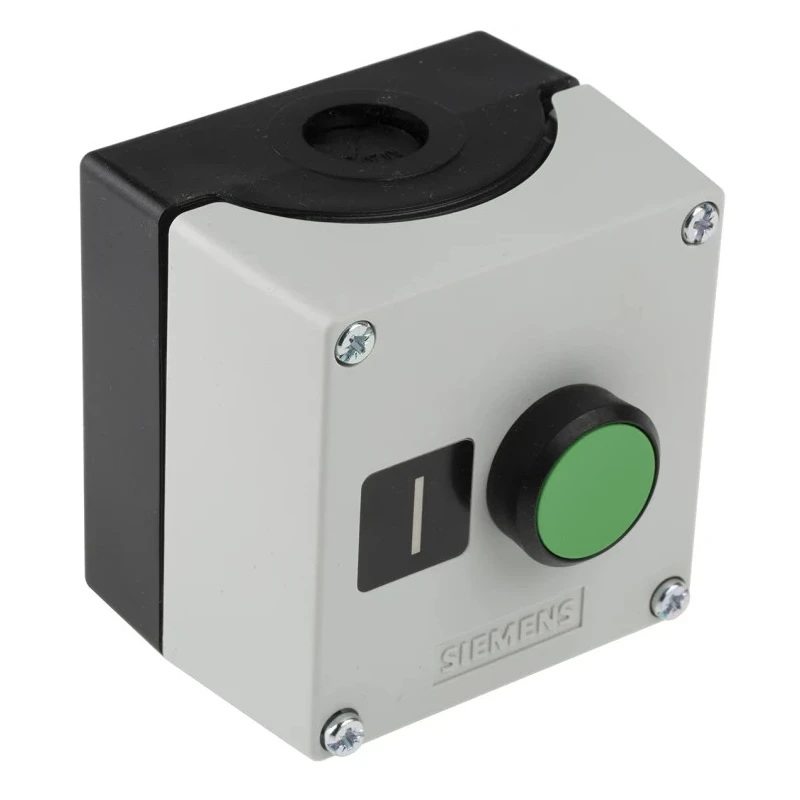 Siemens Push Button Control Station SPST Plastic Green IP67 IP69 IP66 3SU1801-0AB00-2AB1