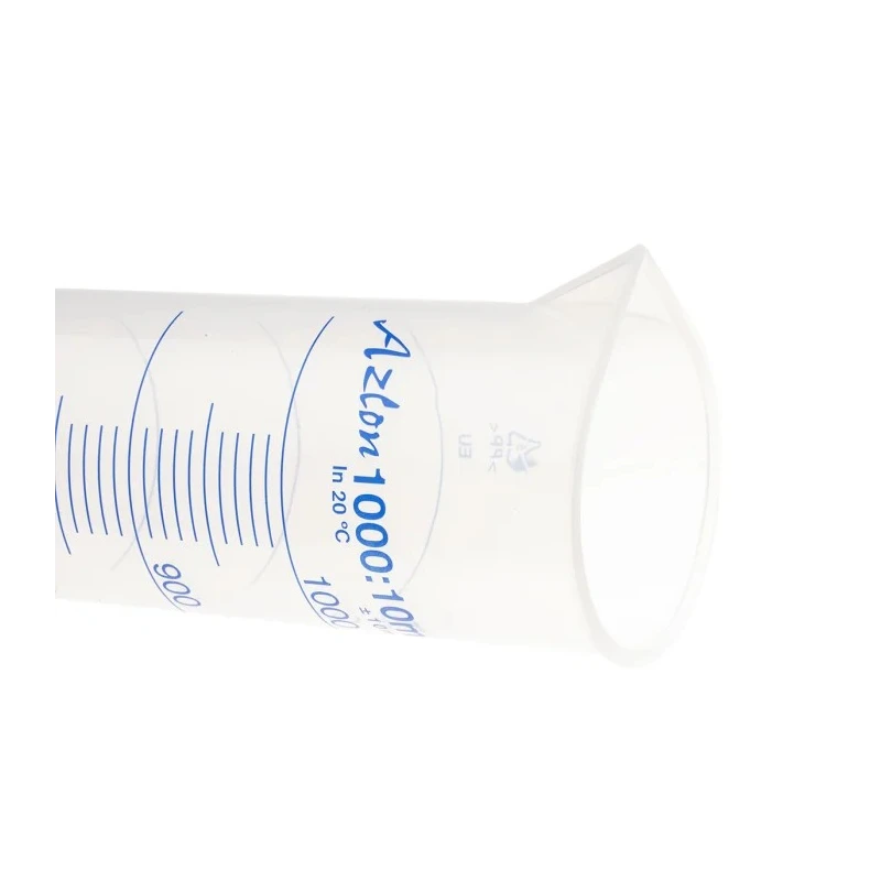 RS PRO Polypropylene Graduated Cylinder 1L, 440mm Length, Class B Calibrated, Germany 461-0904