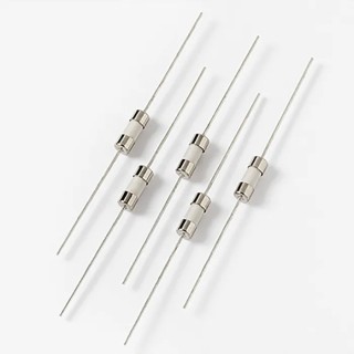 Wickmann Non-Resettable Wire Ended Fuse, Axial 1A, 250V ac Ceramic Body 875 Series 0875001.MXEP