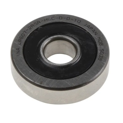 INA Yoke Cam Follower 7mm Bore Diameter, 22mm Roller Diameter LR607-2RSR-HLC-D-0-10