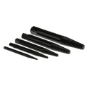 RS PRO 5 Piece Plastic Chrome Vanadium Steel Screw Extractor Set 460-9516